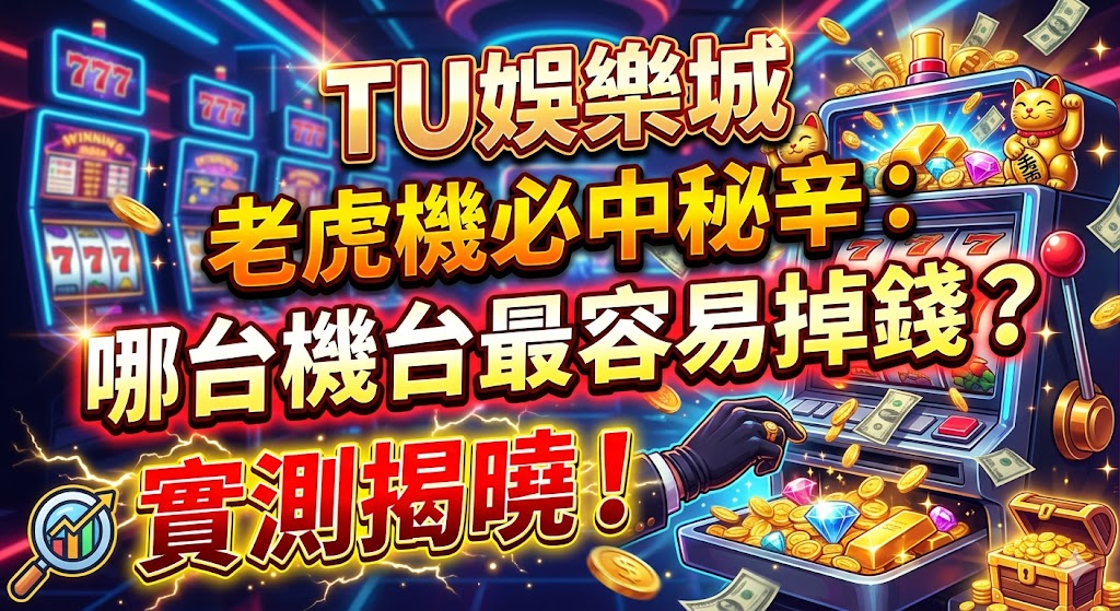 TU娛樂城 老虎機必中秘辛:哪台機台最容易掉錢?實測揭曉!